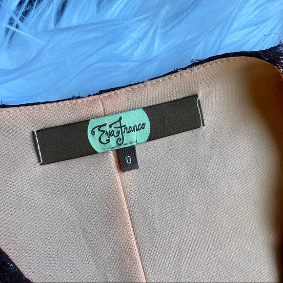 Anthopologie Eva Franco Brown Lace Summer Dress - Picture 3 of 8